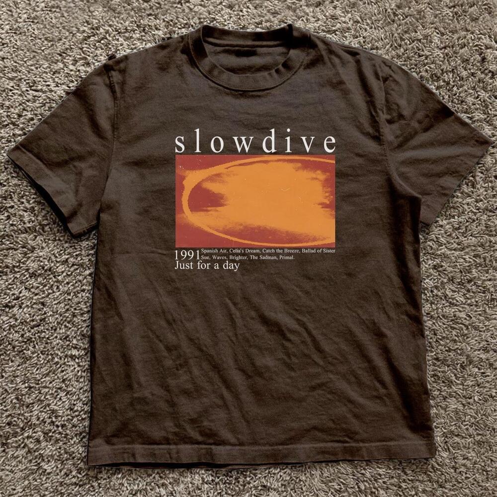 Brown Slowdive Just For A Day Band Tee